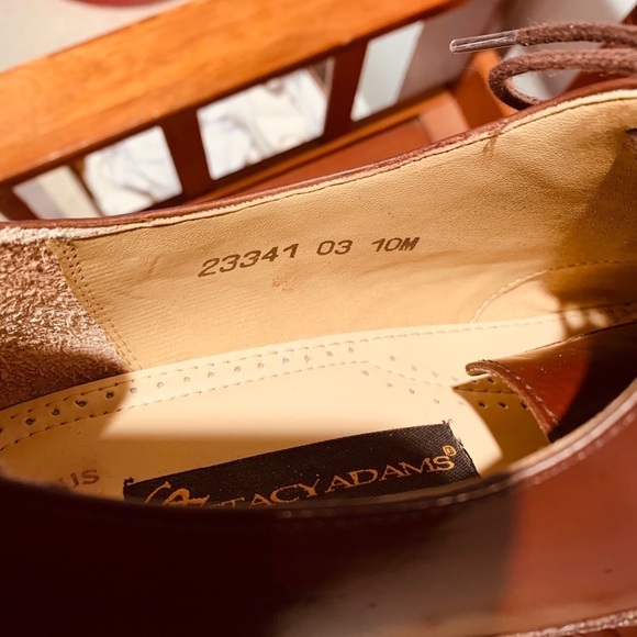 Men's Stacy Adams Cap Toe Oxford Leather #23341 - Picture 7 of 8